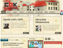 Tablet Screenshot of cak-zamek.pl